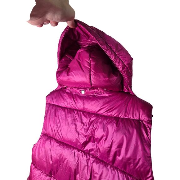 Kensie NWT‎ Puffer Vest Size Medium Fuscha Pink - Picture 7 of 7